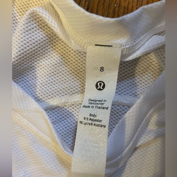 NWOT lululemon white tank top - Picture 3 of 3